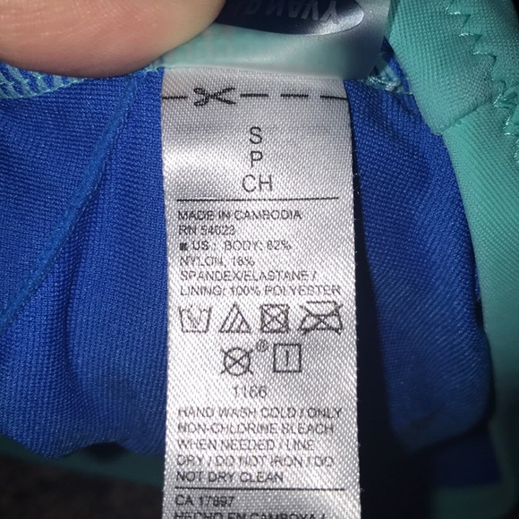 Old navy teal bathing suit top - Picture 3 of 3